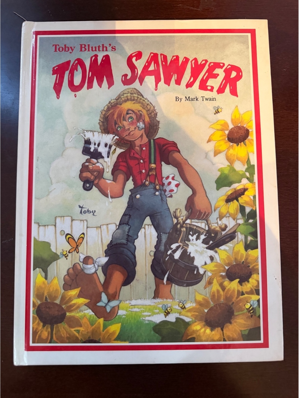 Toby Bluth's Tom Sawyer Illustrated Children's Book by Mark Twain